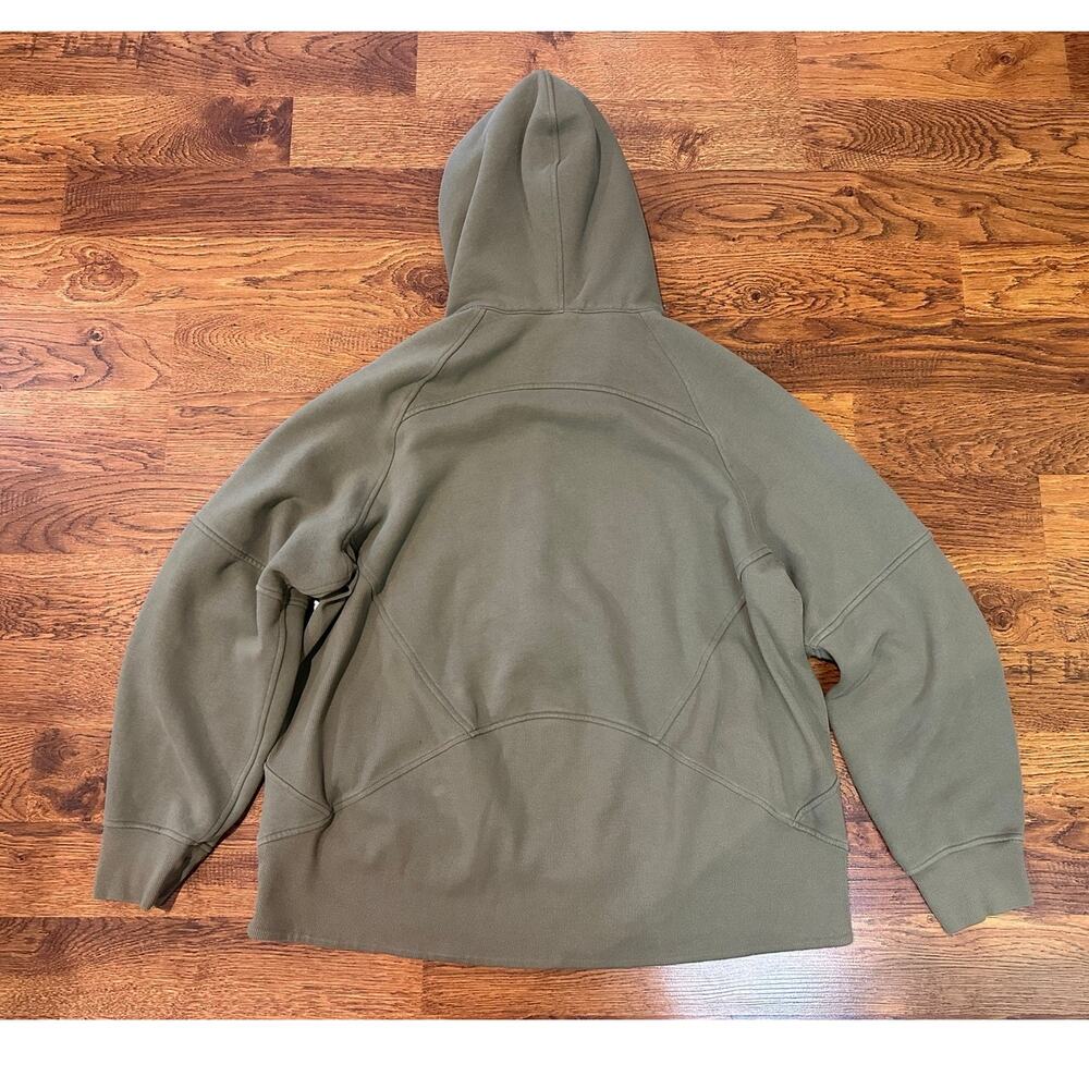 Lululemon Women's Scuba Oversized 1/2 Zip Hoodie Green XL/XXL Lounge Travel Cozy - Picture 2 of 9